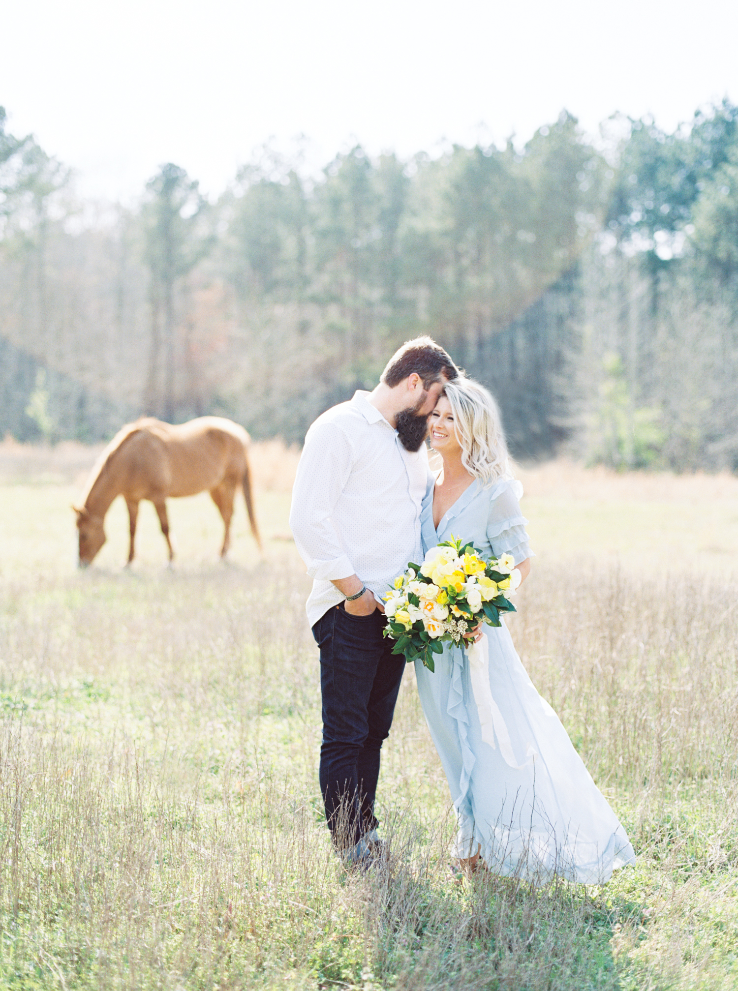 hannah forsberg atlanta wedding photographer whitney spence anniversary session with miniature donkeys and horse-1.jpg