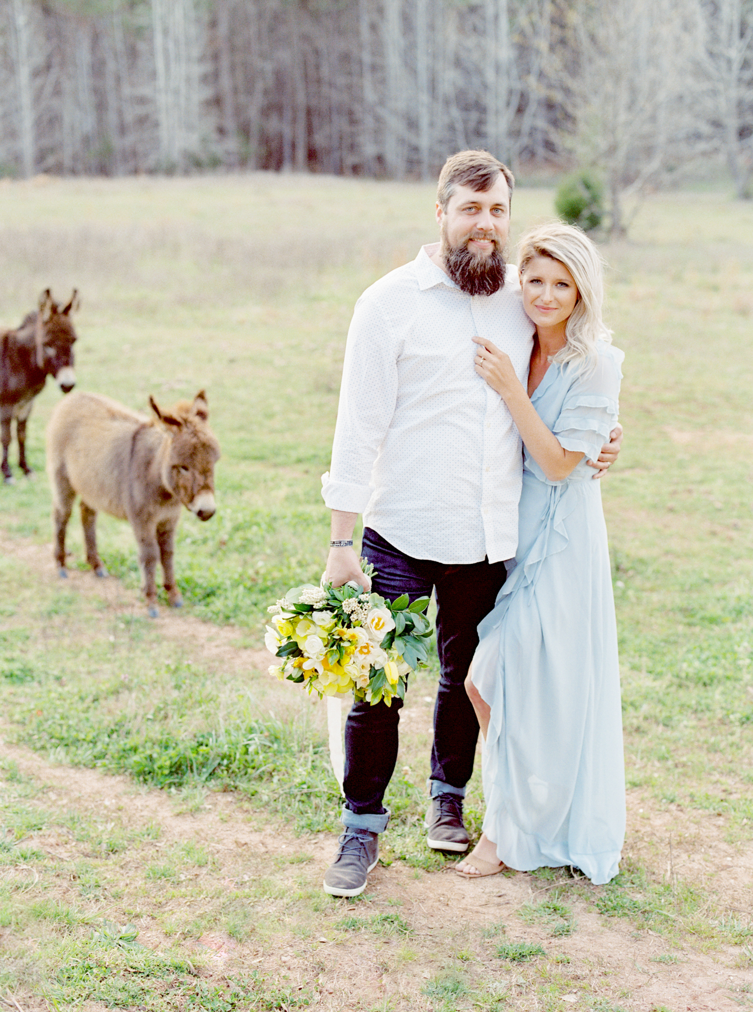 hannah forsberg atlanta wedding photographer whitney spence anniversary session with miniature donkeys and horse-29.jpg