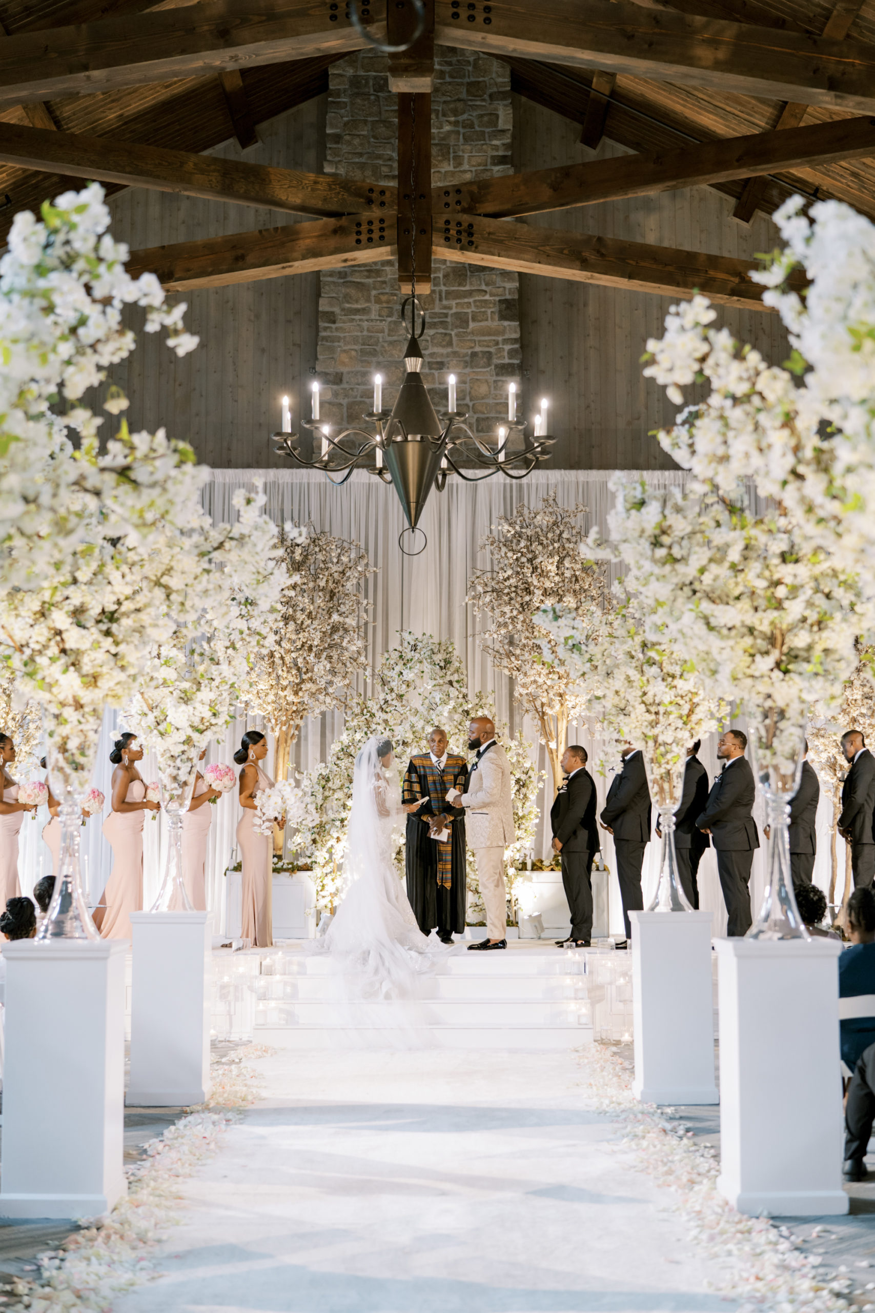 indoor ceremony with forest trees, georgia wedding, los angeles photographer, fine art film wedding photographer, atlanta wedding, The Ritz-Carlton Reynolds Lake Oconee wedding resort, Hannah Forsberg www.hannahforsberg.com, destination wedding photographer, Atlanta wedding photographer