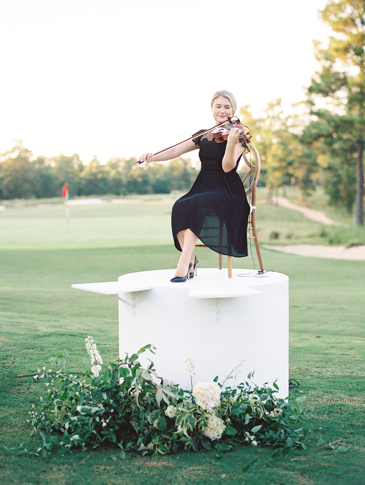 PGA Golf Player Lanto Griffin marries wife at Dormie Golf Club with a beautiful sailcloth tented reception wedding