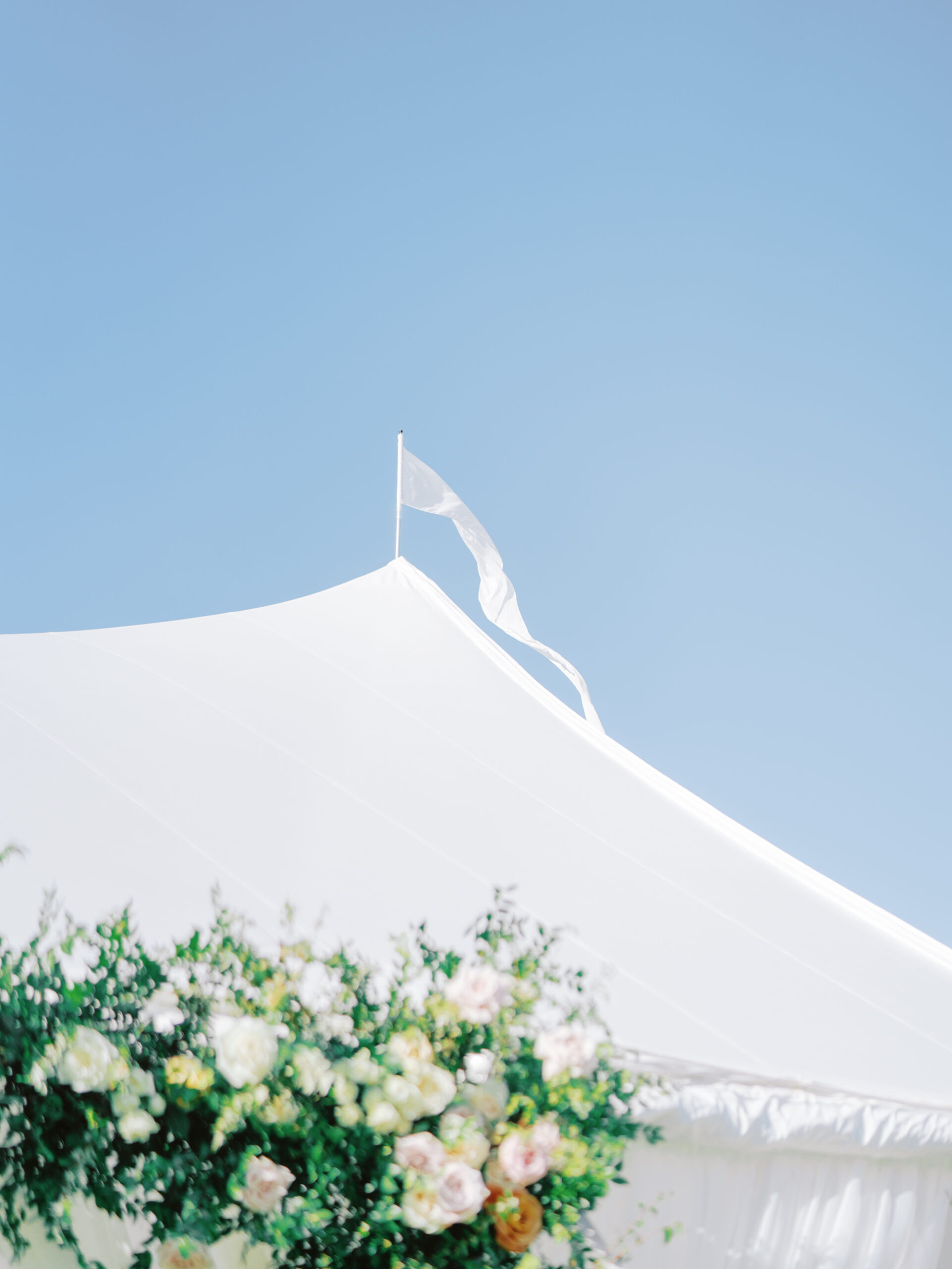 Tented wedding reception at carmel valley ranch